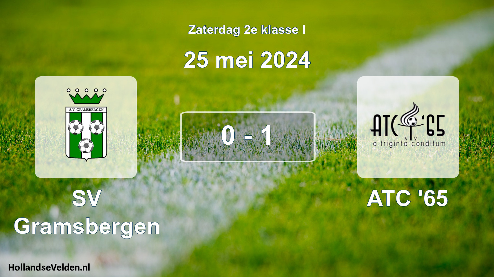 Total number of matches played: SV Gramsbergen - ATC '65 0 - 1 (25 May 2024)