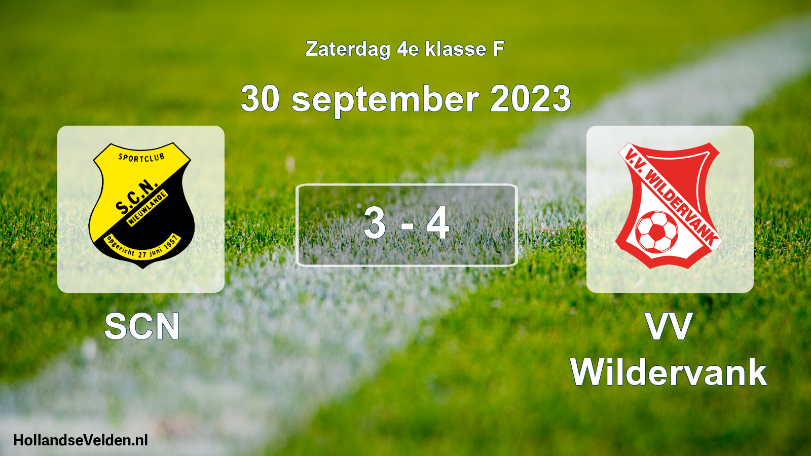 Total number of matches played: SCN - VV Wildervank 3 - 4 (30 September 2023)