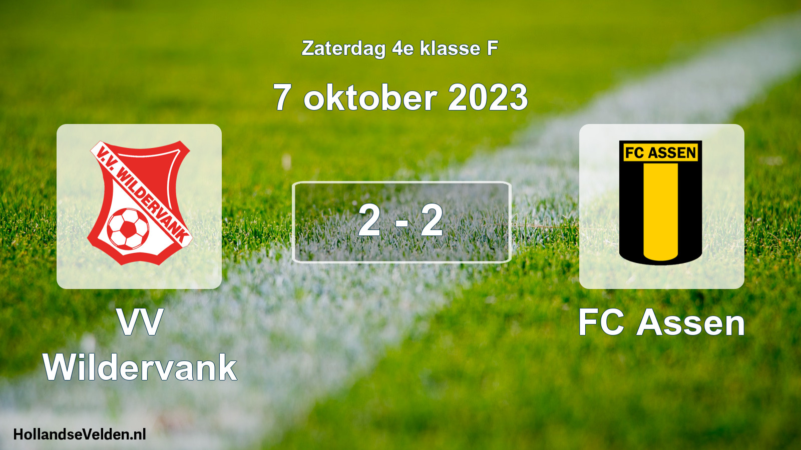 Total number of matches played: VV Wildervank - FC Assen 2 - 2 (7 October 2023)