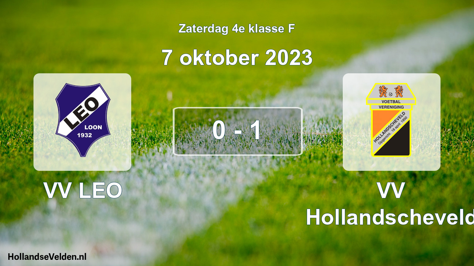 Total number of matches played: VV LEO - VV Hollandscheveld 0 - 1 (7 October 2023)
