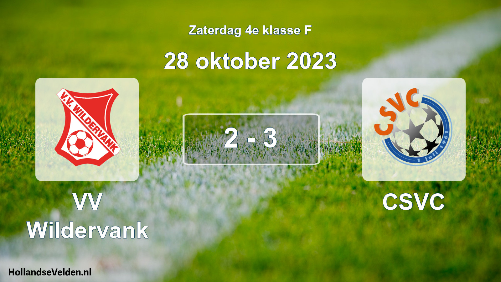 Total number of matches played: VV Wildervank - CSVC 2 - 3 (28 October 2023)