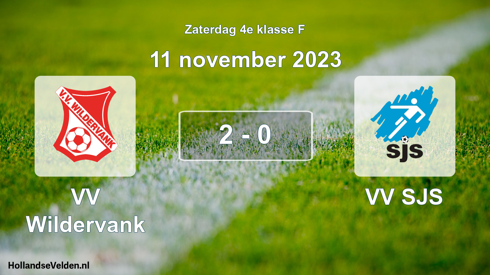 Total number of matches played: VV Wildervank - VV SJS 2 - 0 (11 November 2023)