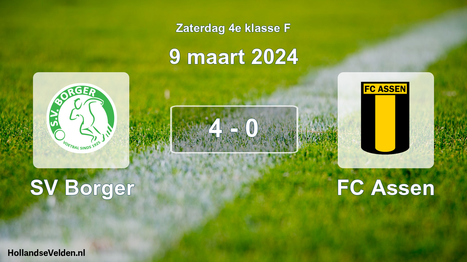 Total number of matches played: SV Borger - FC Assen 4 - 0 (9 March 2024)
