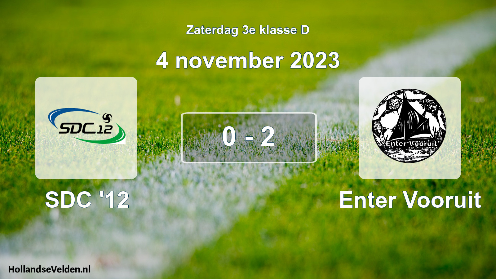 Total number of matches played: SDC '12 - Enter Vooruit 0 - 2 (4 November 2023)