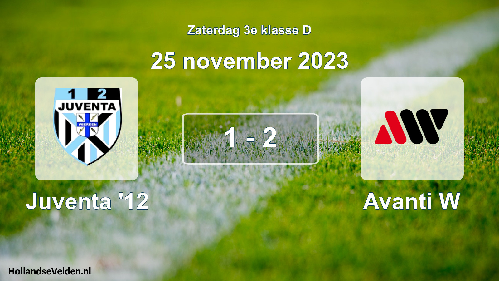 Total number of matches played: Juventa '12 - Avanti W 1 - 2 (25 November 2023)