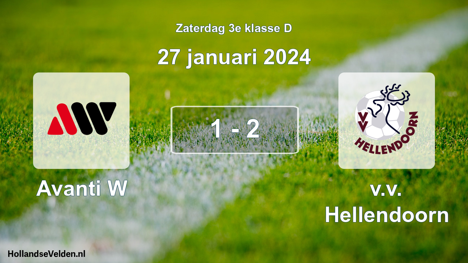 Total number of matches played: Avanti W - v.v. Hellendoorn 1 - 2 (27 January 2024)