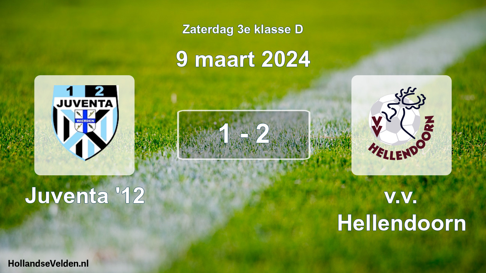 Total number of matches played: Juventa '12 - v.v. Hellendoorn 1 - 2 (9 March 2024)