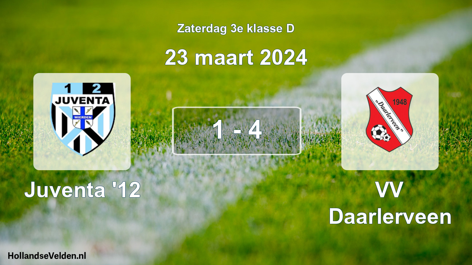 Total number of matches played: Juventa '12 - VV Daarlerveen 1 - 4 (23 March 2024)