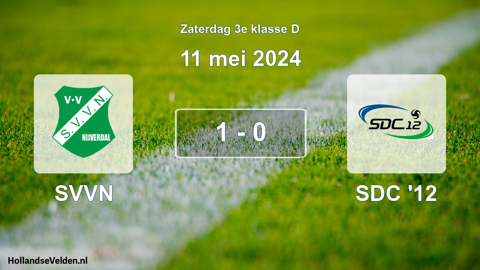 Total number of matches played: SVVN - SDC '12 1 - 0 (11 May 2024)