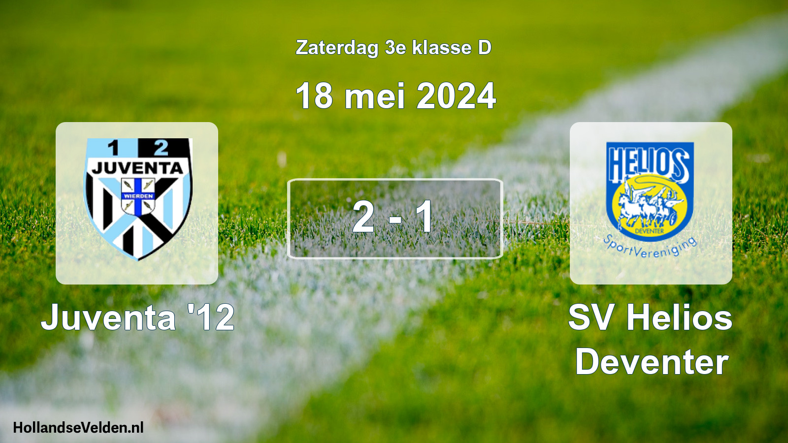 Total number of matches played: Juventa '12 - SV Helios Deventer 2 - 1 (18 May 2024)