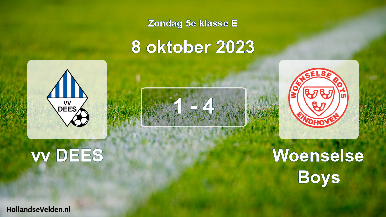 Total number of matches played: vv DEES - Woenselse Boys 1 - 4 (8 October 2023)