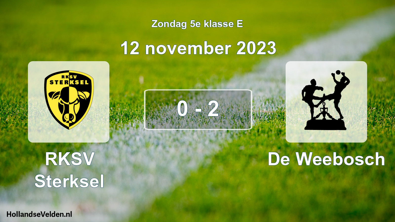 Total number of matches played: RKSV Sterksel - De Weebosch 0 - 2 (12 November 2023)