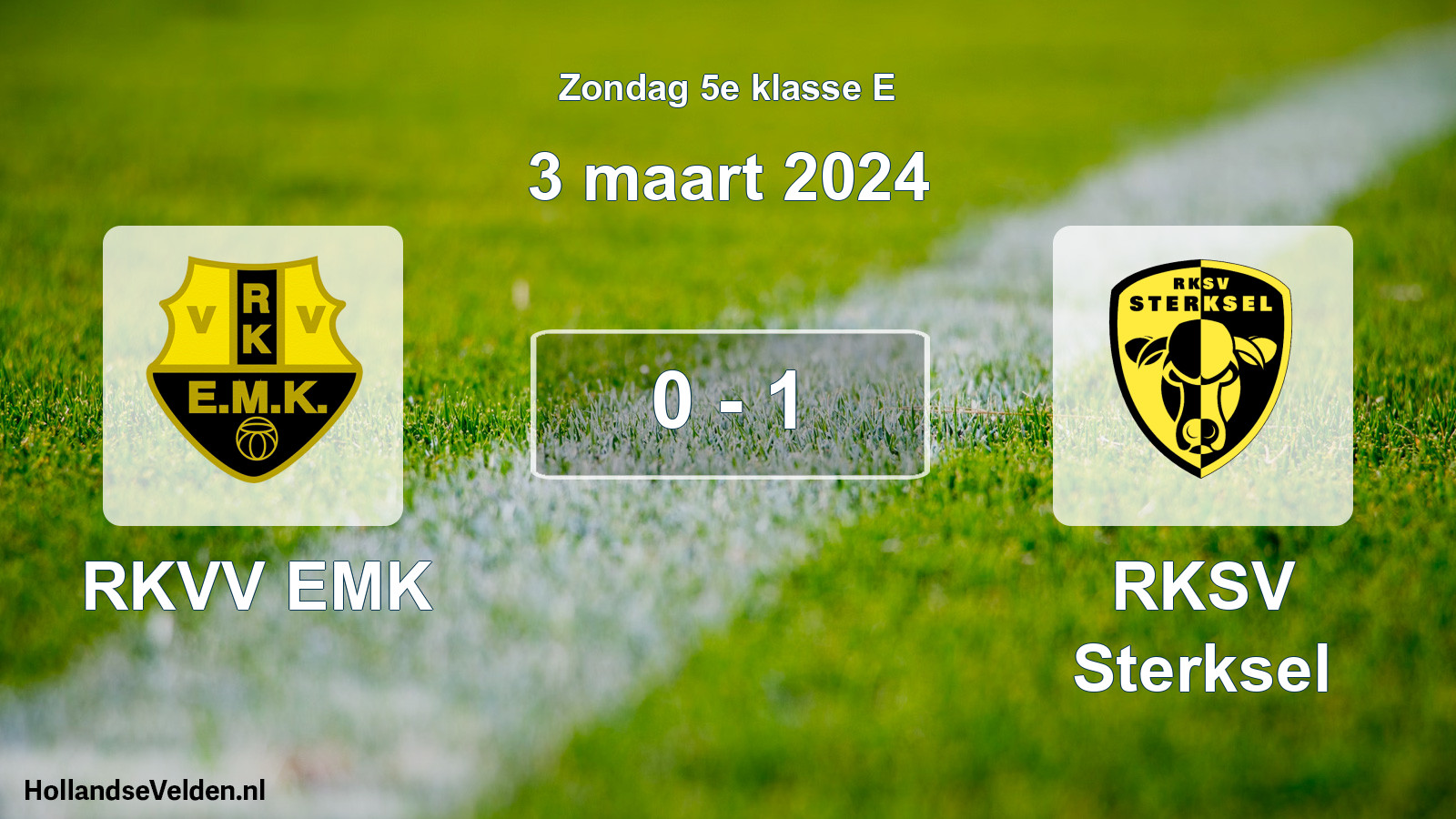 Total number of matches played: RKVV EMK - RKSV Sterksel 0 - 1 (3 March 2024)