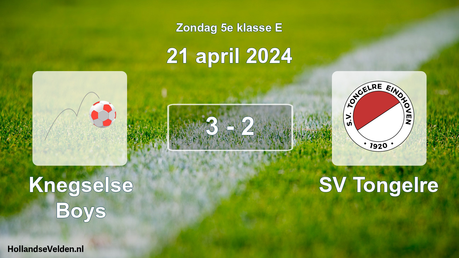 Total number of matches played: Knegselse Boys - SV Tongelre 3 - 2 (21 April 2024)