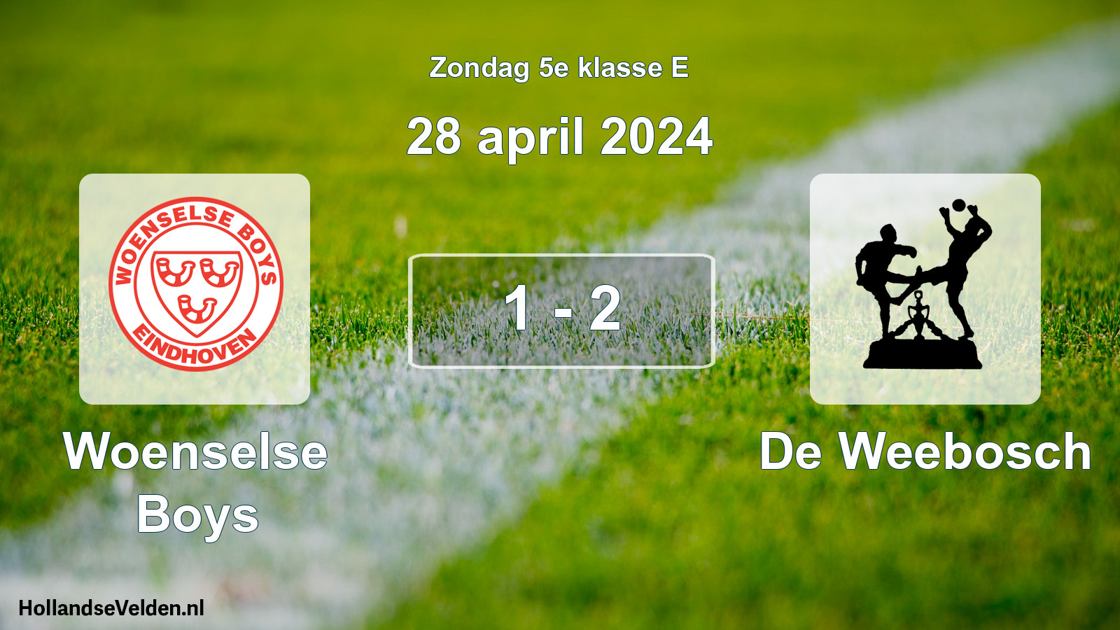 Total number of matches played: Woenselse Boys - De Weebosch 1 - 2 (28 April 2024)