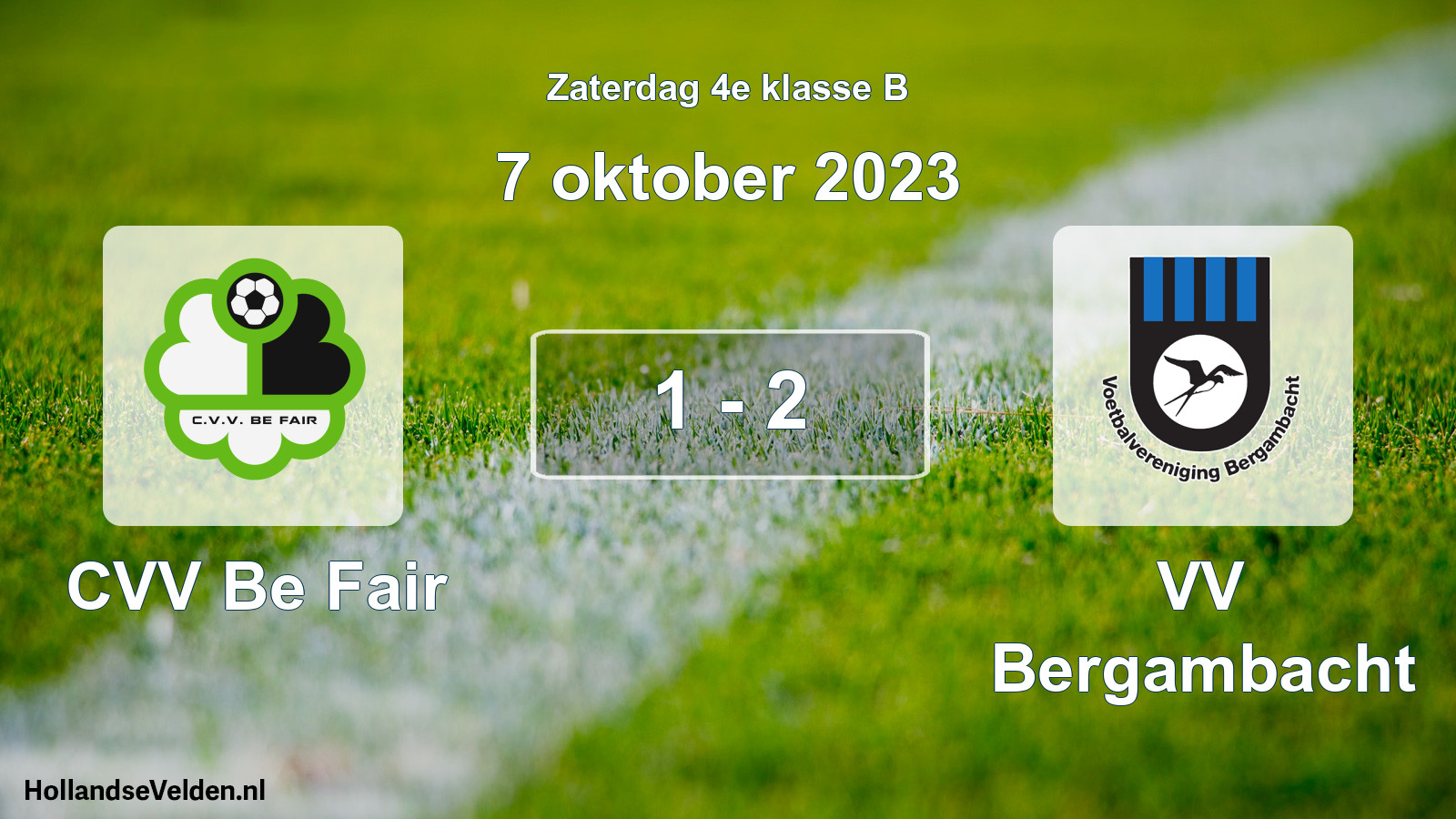 Total number of matches played: CVV Be Fair - VV Bergambacht 1 - 2 (7 October 2023)