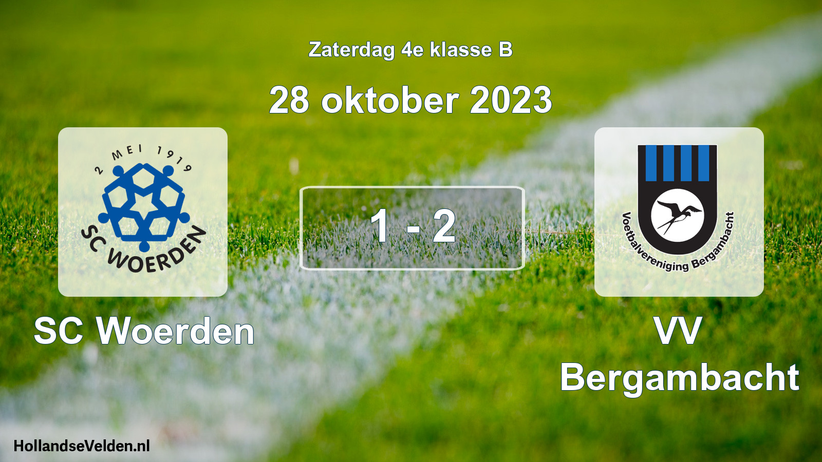 Total number of matches played: SC Woerden - VV Bergambacht 1 - 2 (28 October 2023)