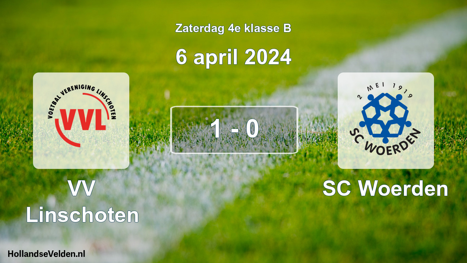 Total number of matches played: VV Linschoten - SC Woerden 1 - 0 (6 April 2024)