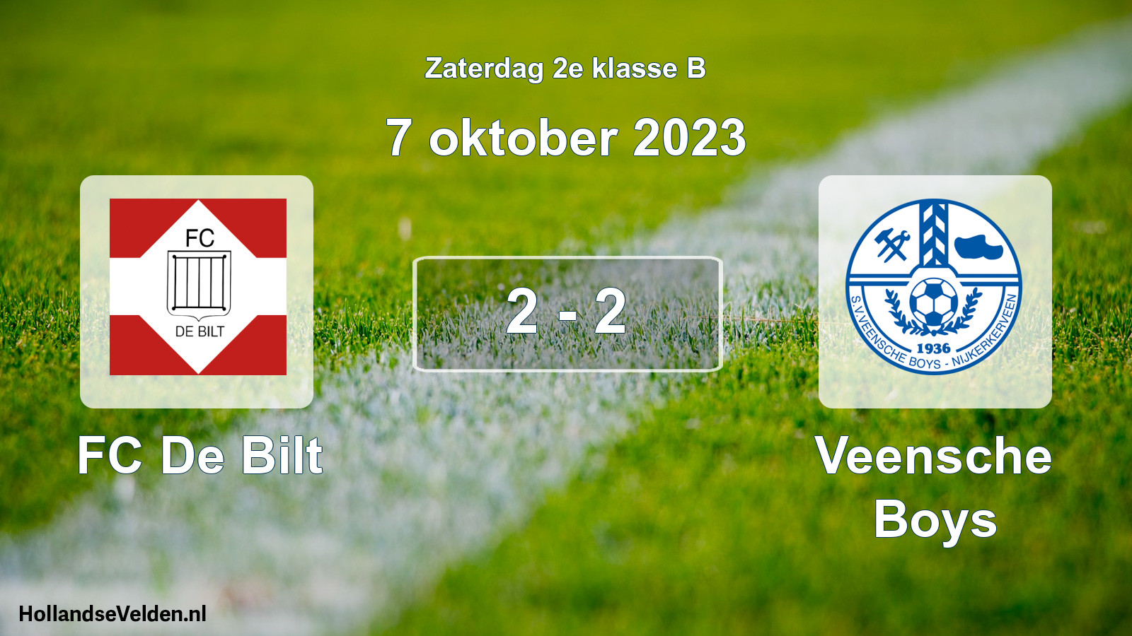 Total number of matches played: FC De Bilt - Veensche Boys 2 - 2 (7 October 2023)