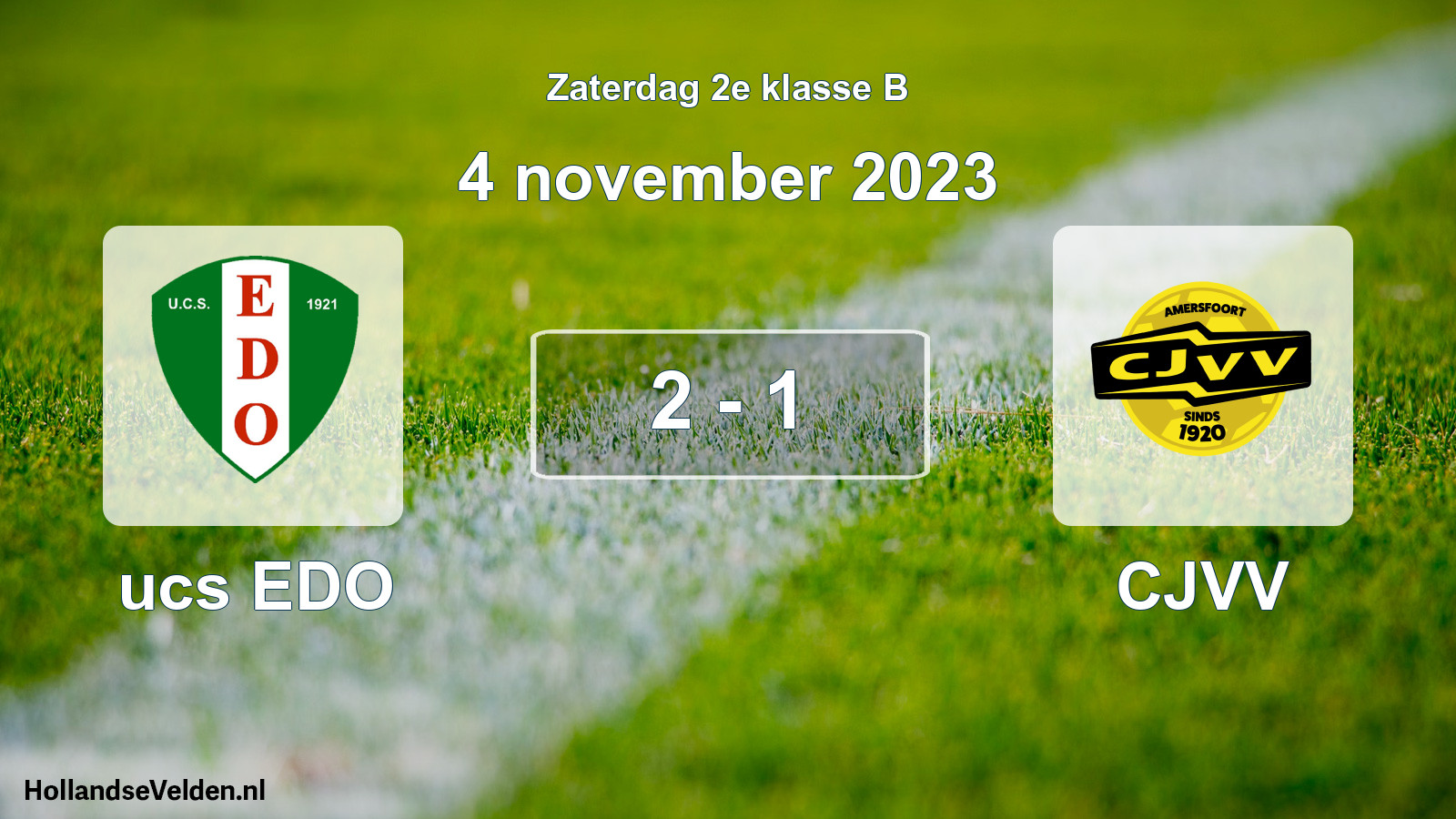 Total number of matches played: ucs EDO - CJVV 2 - 1 (4 November 2023)