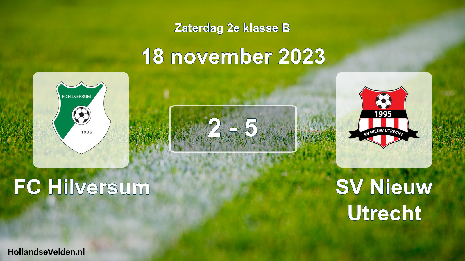 Total number of matches played: FC Hilversum - SV Nieuw Utrecht 2 - 5 (18 November 2023)