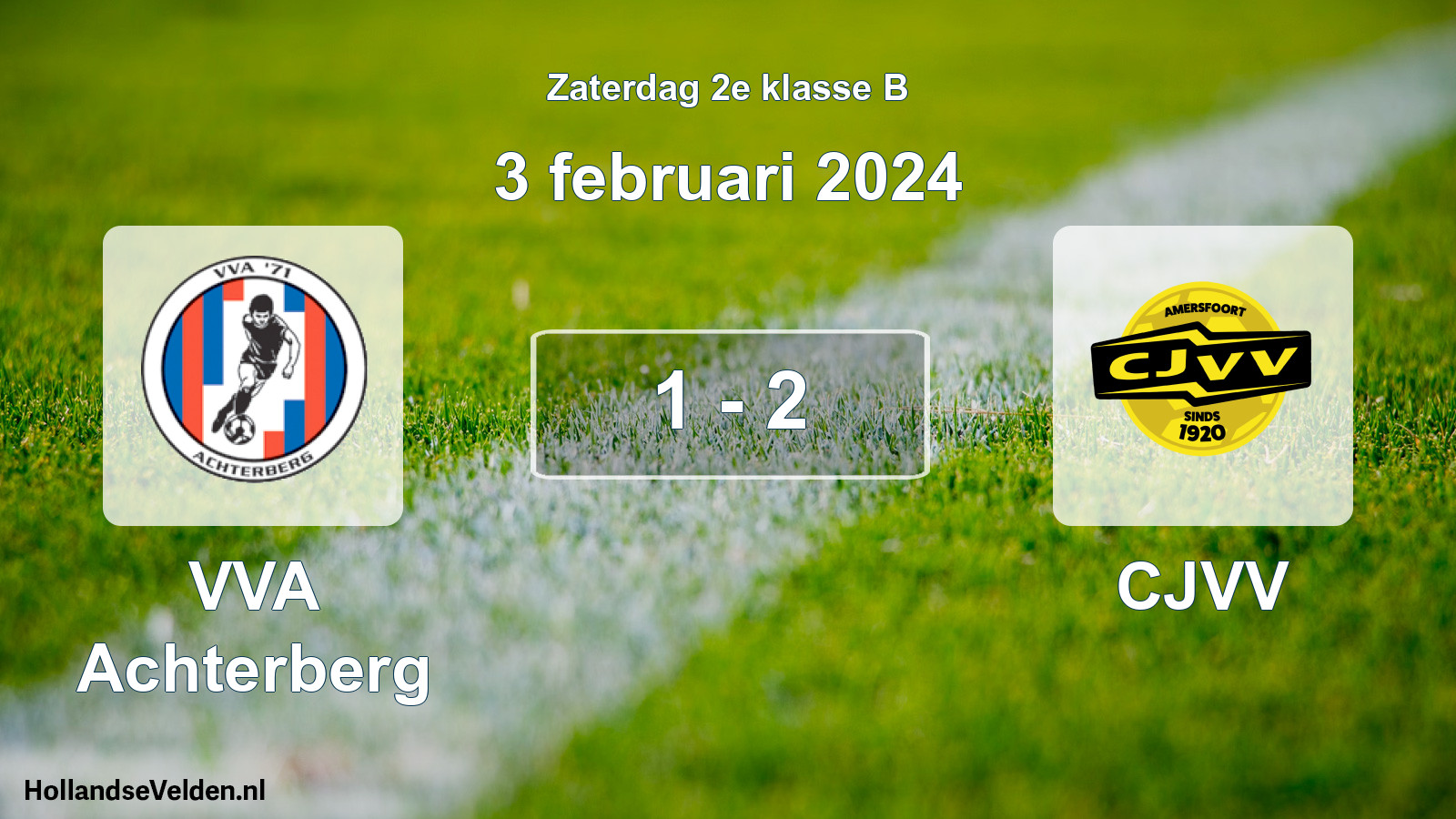 Total number of matches played: VVA Achterberg - CJVV 1 - 2 (3 February 2024)