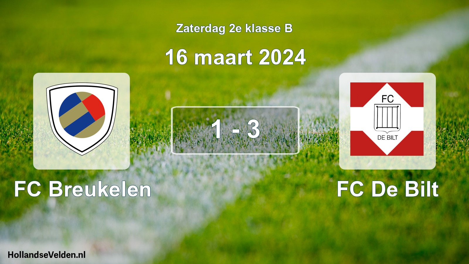 Total number of matches played: FC Breukelen - FC De Bilt 1 - 3 (16 March 2024)