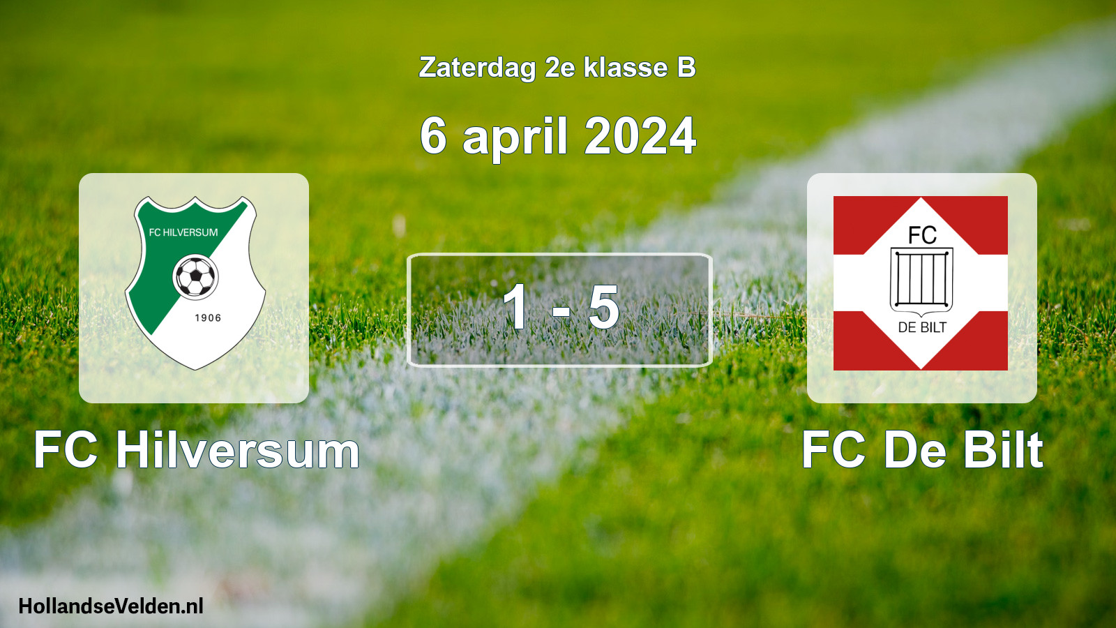 Total number of matches played: FC Hilversum - FC De Bilt 1 - 5 (6 April 2024)