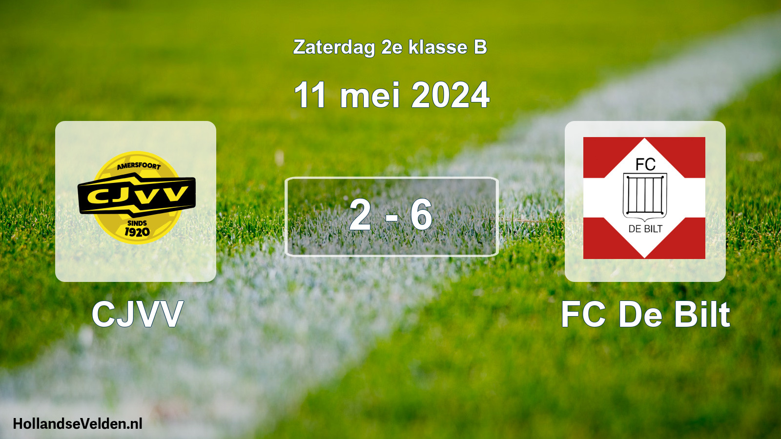 Total number of matches played: CJVV - FC De Bilt 2 - 6 (11 May 2024)