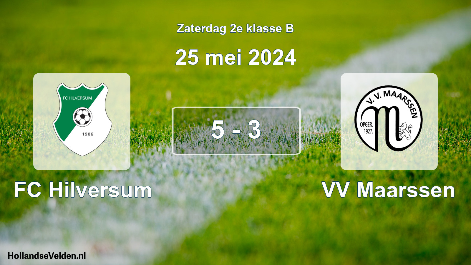 Total number of matches played: FC Hilversum - VV Maarssen 5 - 3 (25 May 2024)