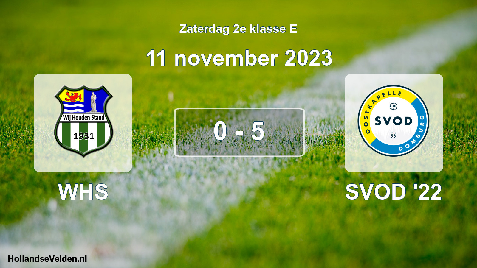 Total number of matches played: WHS - SVOD '22 0 - 5 (11 November 2023)