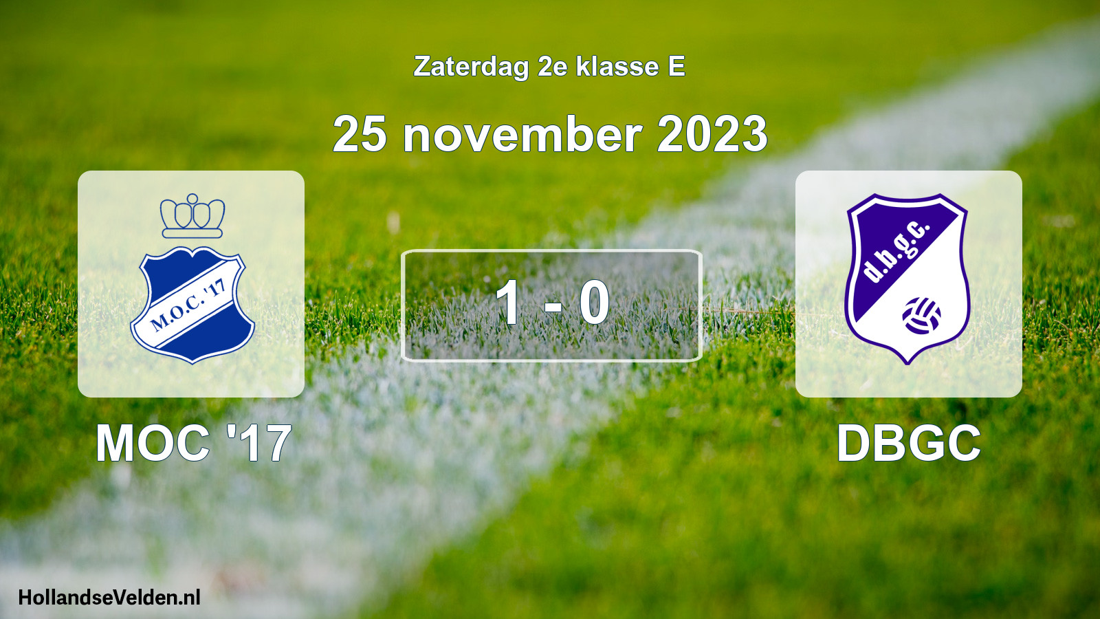 Total number of matches played: MOC '17 - DBGC 1 - 0 (25 November 2023)