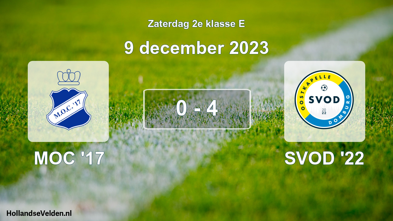 Total number of matches played: MOC '17 - SVOD '22 0 - 4 (9 December 2023)
