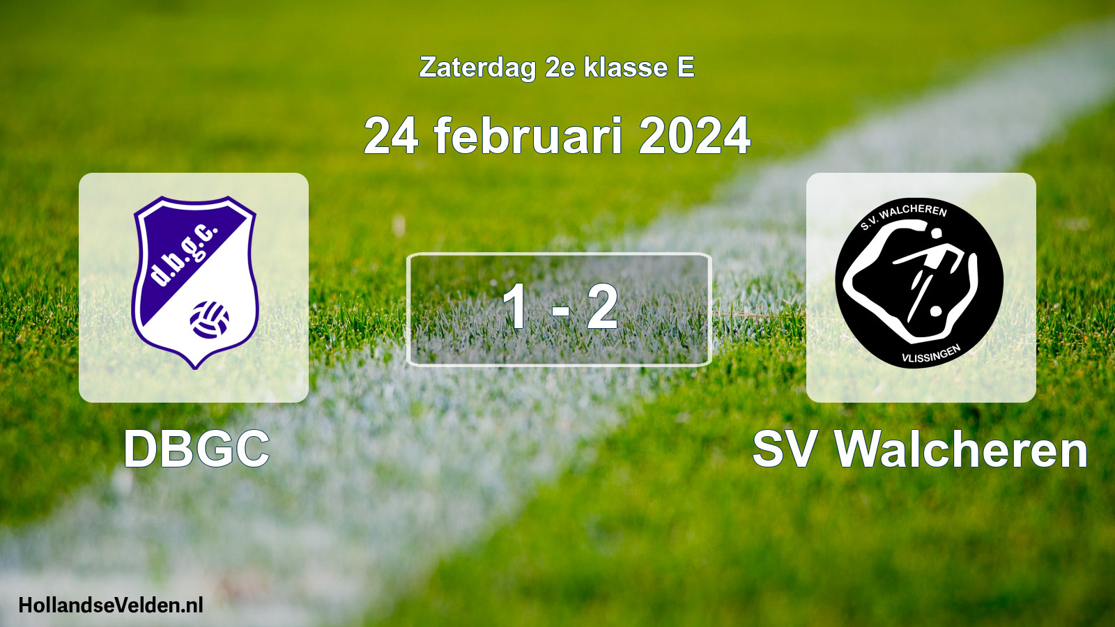 Total number of matches played: DBGC - SV Walcheren 1 - 2 (24 February 2024)