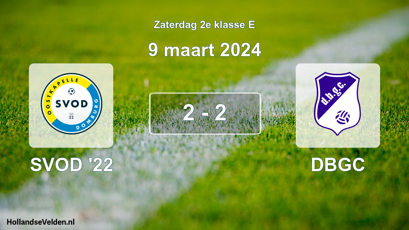 Total number of matches played: SVOD '22 - DBGC 2 - 2 (9 March 2024)