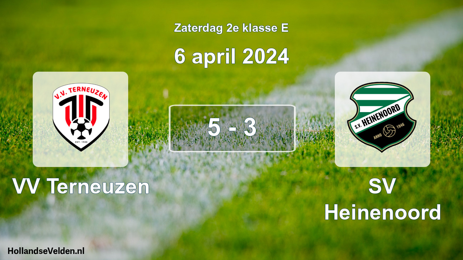 Total number of matches played: VV Terneuzen - SV Heinenoord 5 - 3 (6 April 2024)