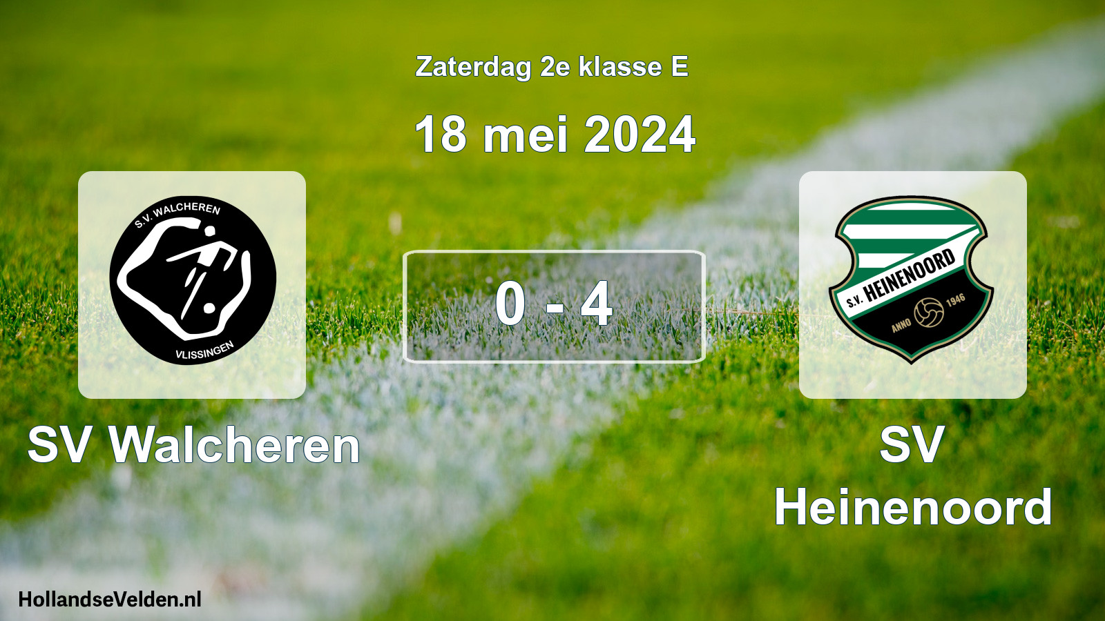 Total number of matches played: SV Walcheren - SV Heinenoord 0 - 4 (18 May 2024)