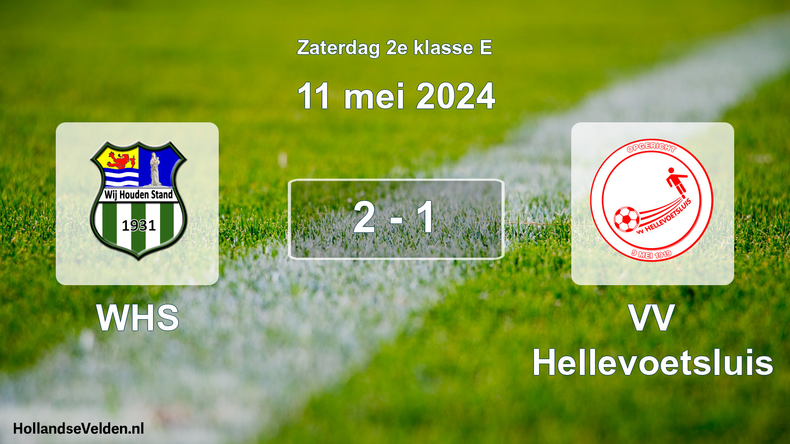 Total number of matches played: WHS - VV Hellevoetsluis 2 - 1 (11 May 2024)
