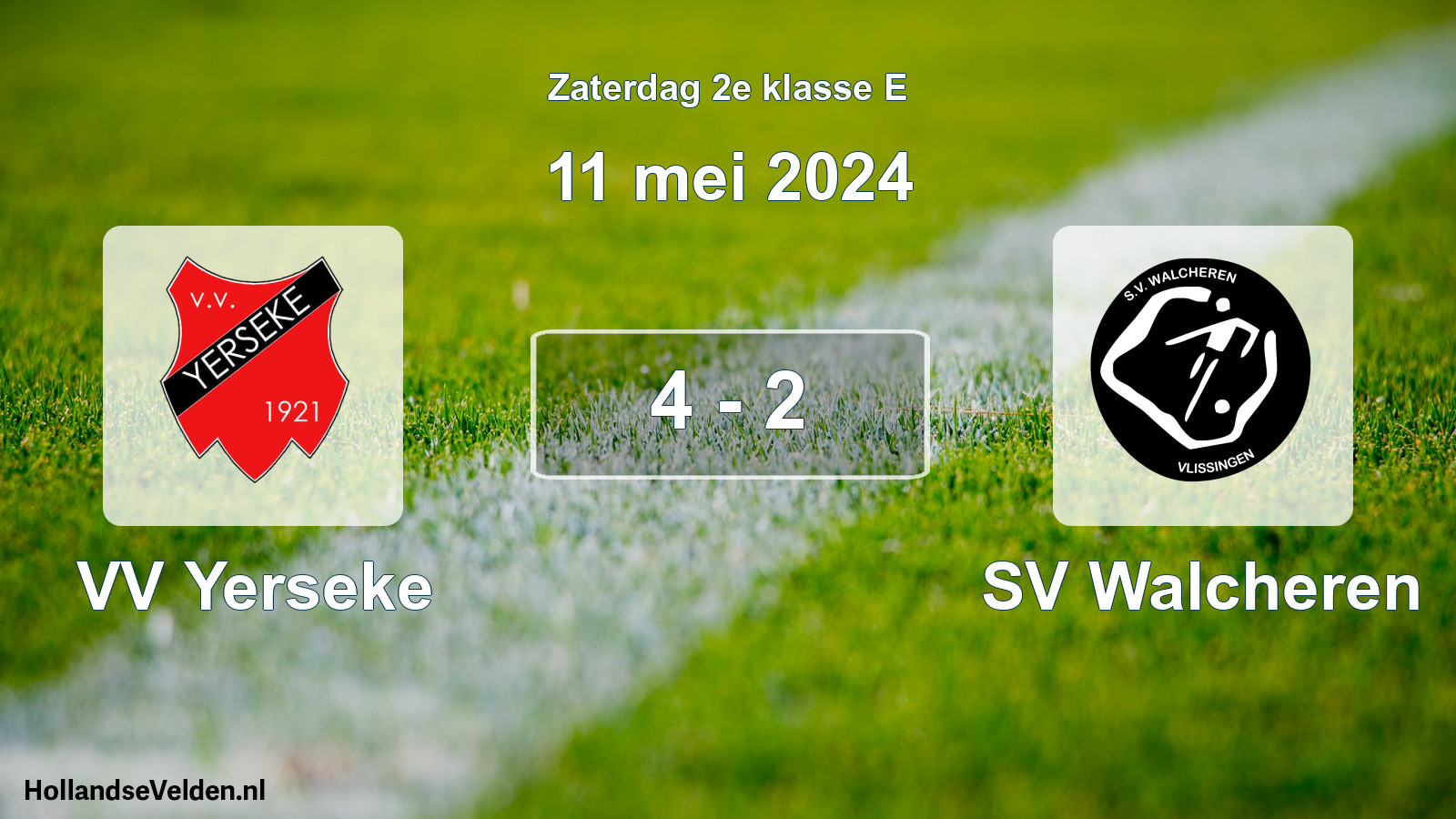 Total number of matches played: VV Yerseke - SV Walcheren 4 - 2 (11 May 2024)