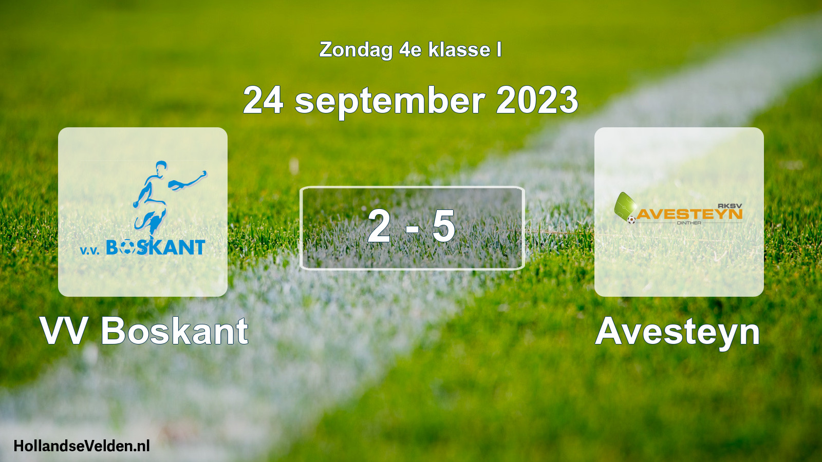 Total number of matches played: VV Boskant - Avesteyn 2 - 5 (24 September 2023)