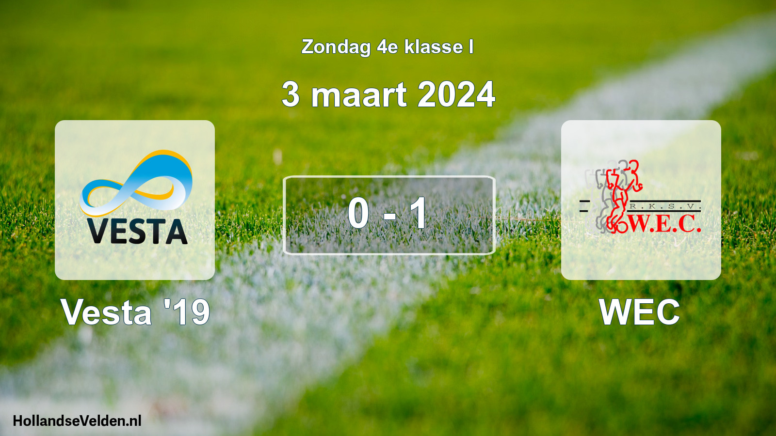Total number of matches played: SSA Vesta '19 - WEC 0 - 1 (3 March 2024)