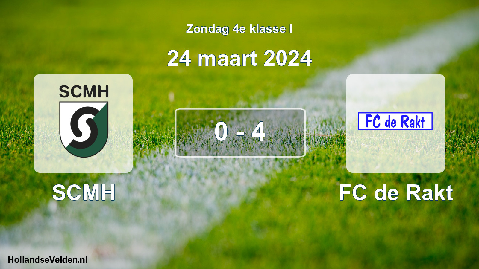 Total number of matches played: SCMH - FC de Rakt 0 - 4 (24 March 2024)