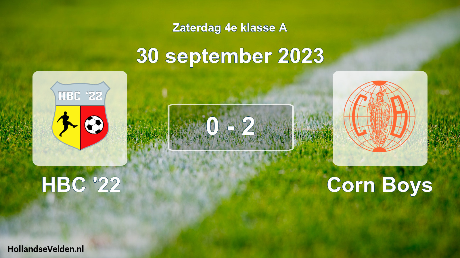 Total number of matches played: HBC '22 - Corn Boys 0 - 2 (30 September 2023)