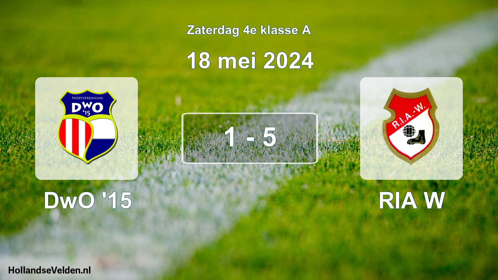 Total number of matches played: DwO '15 - RIA W 1 - 5 (18 May 2024)