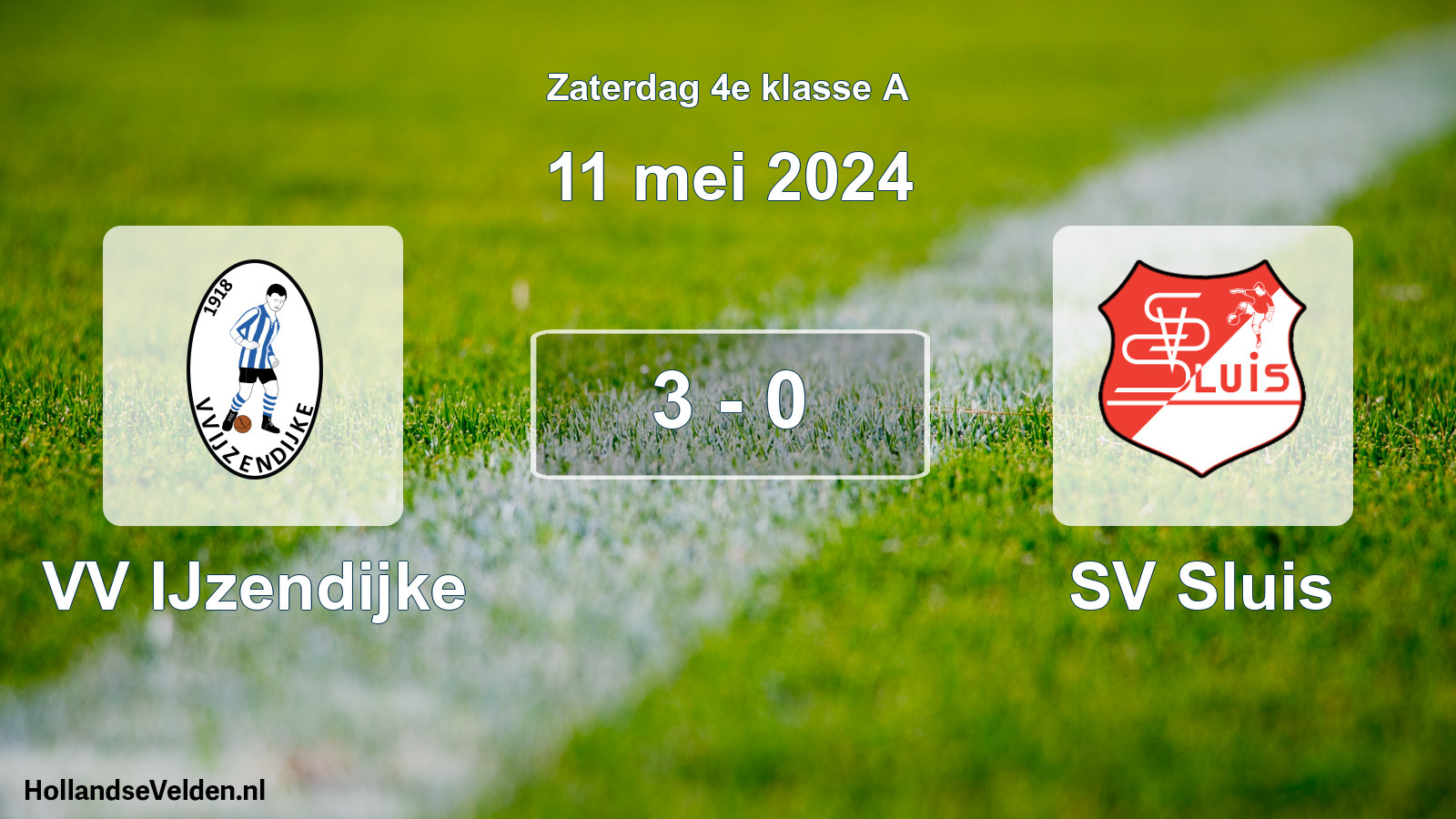 Total number of matches played: VV IJzendijke - SV Sluis 3 - 0 (11 May 2024)