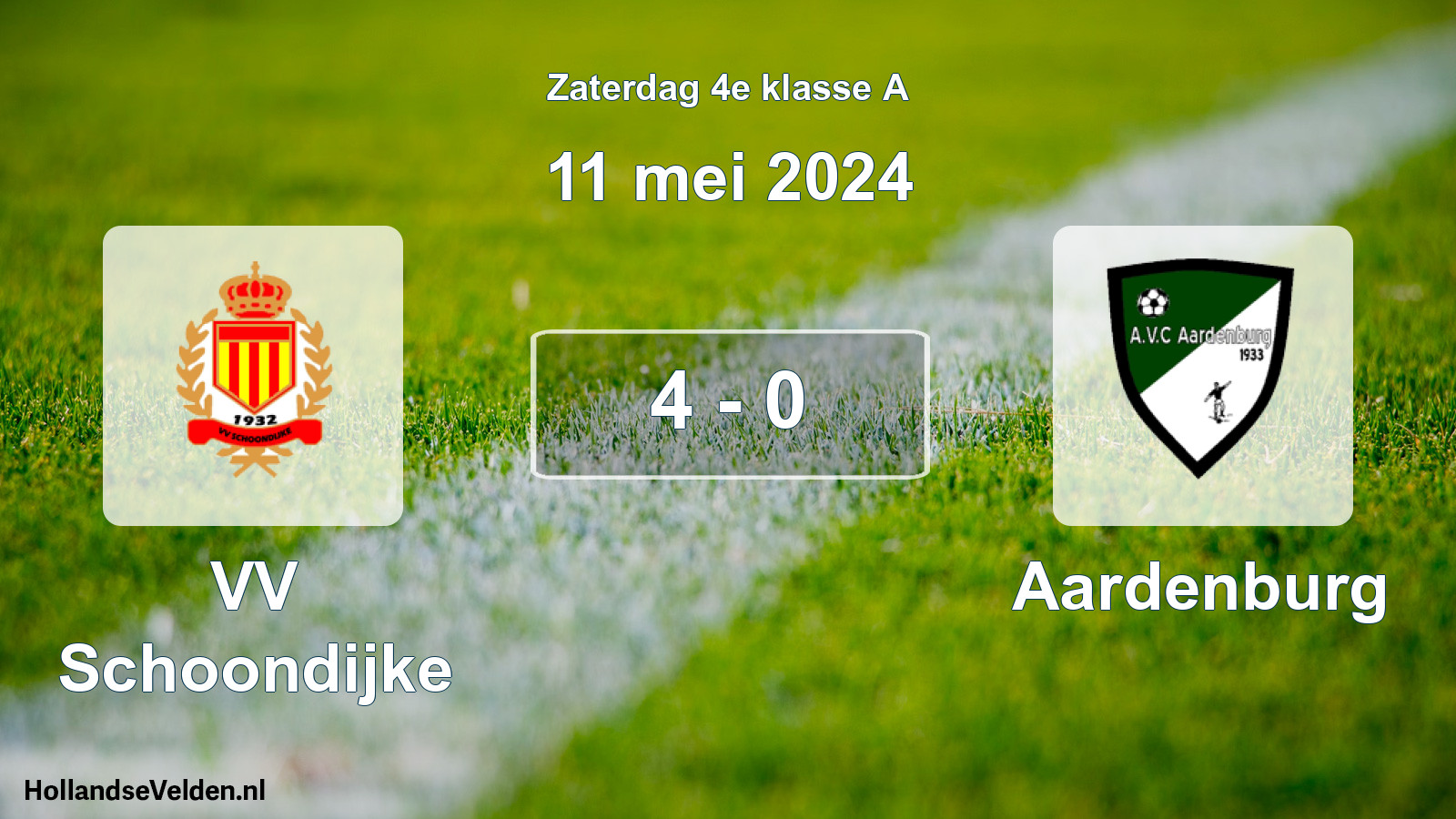 Total number of matches played: VV Schoondijke - Aardenburg 4 - 0 (11 May 2024)