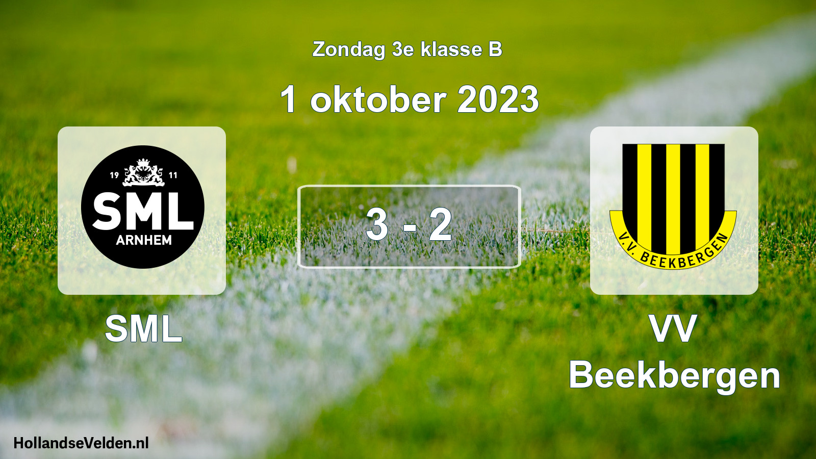 Total number of matches played: SML - VV Beekbergen 3 - 2 (1 October 2023)