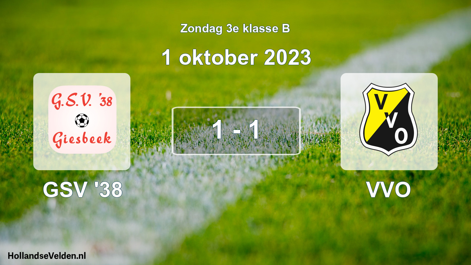 Total number of matches played: GSV '38 - VVO 1 - 1 (1 October 2023)