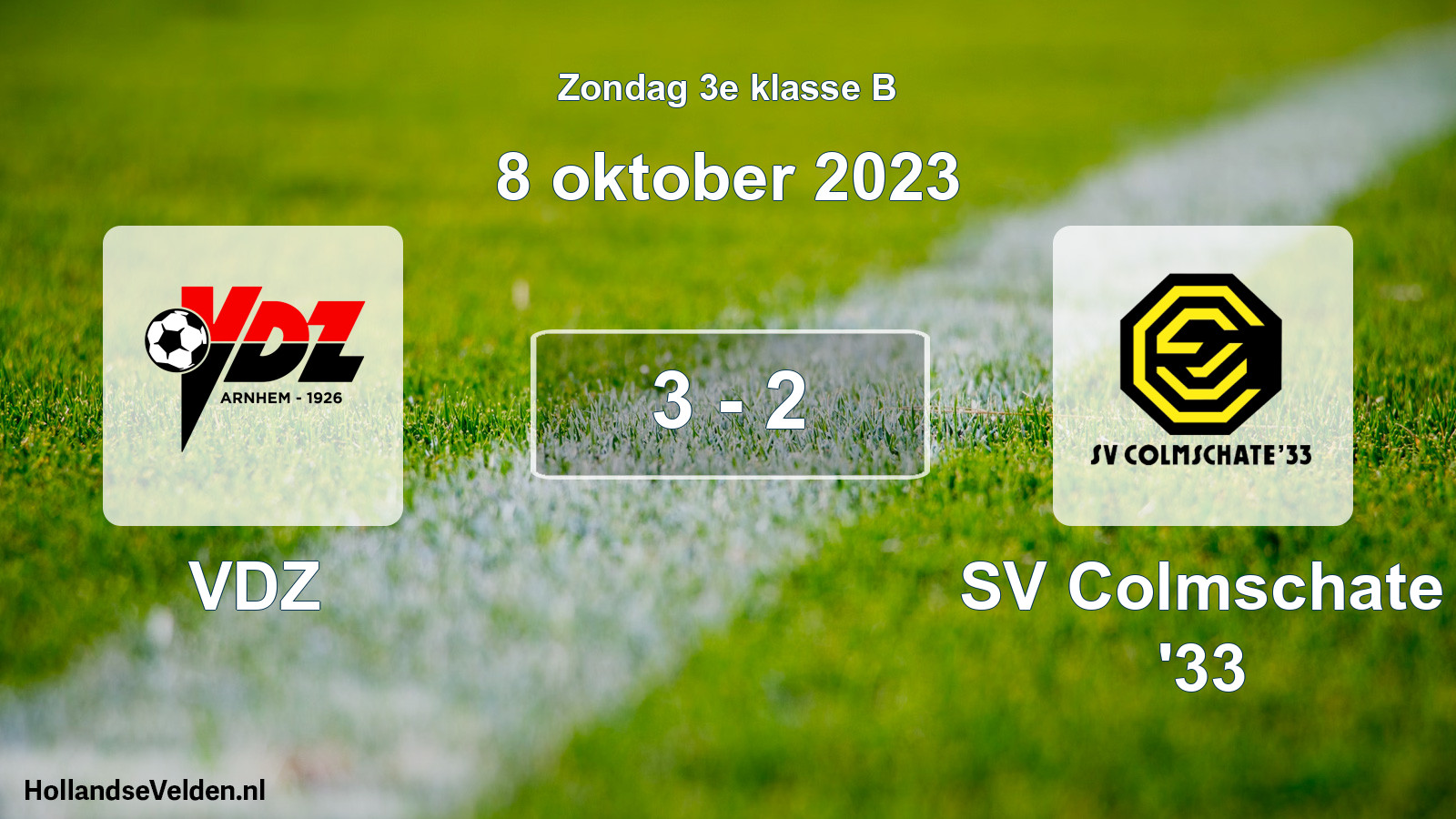 Total number of matches played: VDZ - SV Colmschate '33 3 - 2 (8 October 2023)