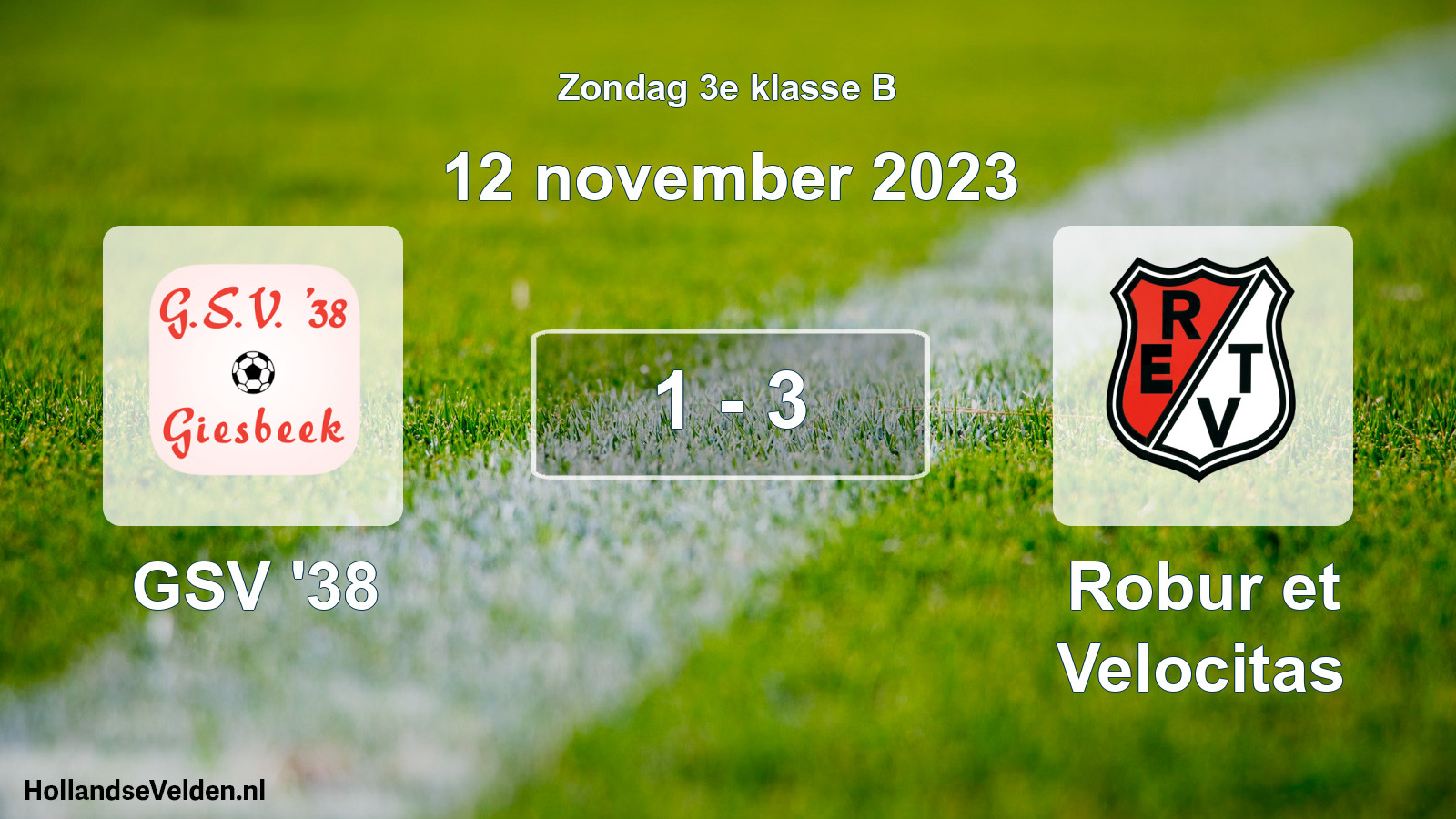 Total number of matches played: GSV '38 - Robur et Velocitas 1 - 3 (12 November 2023)